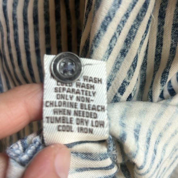 Vintage Havana Cropped Button Down Shirt size Small - Picture 9 of 13